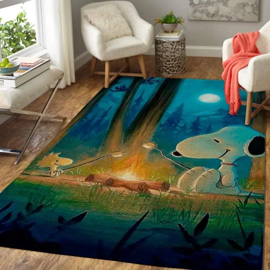 Snoopy area rug living room rug home decor disney movie ofd 1910218 Rectangle Rug