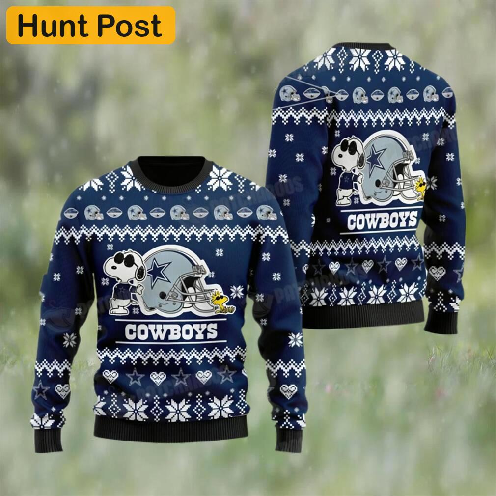 Snoopy dallas nfl football ugly christmas sweater gifts for cowboys fans Christmas Ugly Sweater