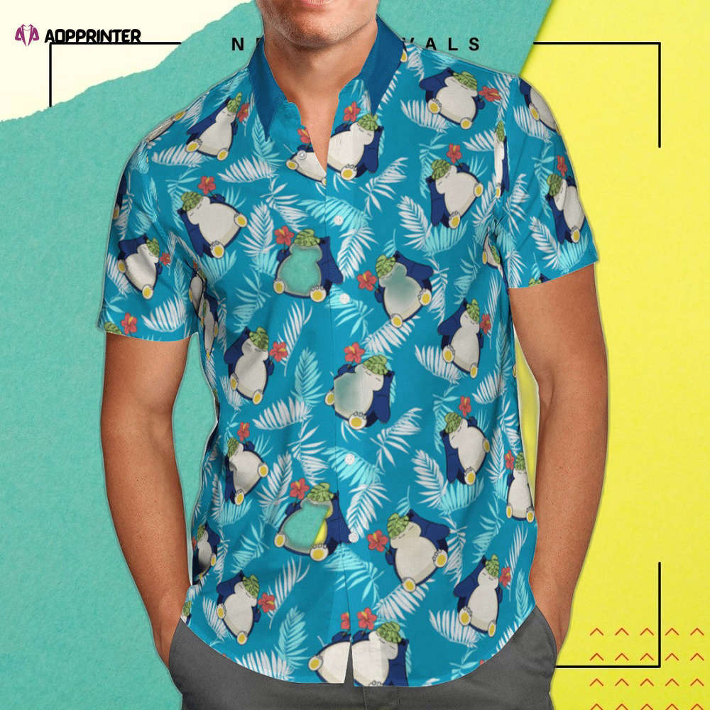 Snorlax tropical hawaiian shirt: fun & stylish pokemon apparel Hawaii Shirt