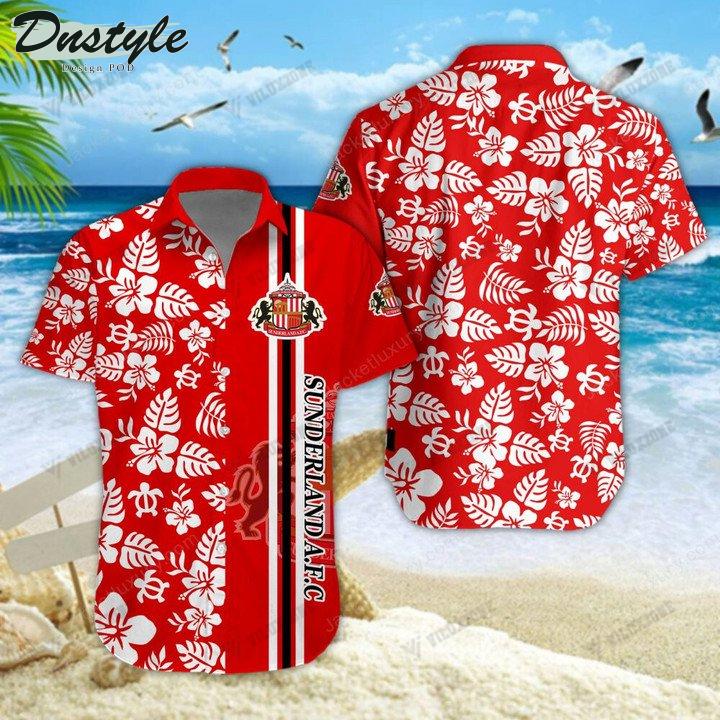 Southampton black red hawaiian shirt short Hawaii Shirt Shorts & Flip Flops