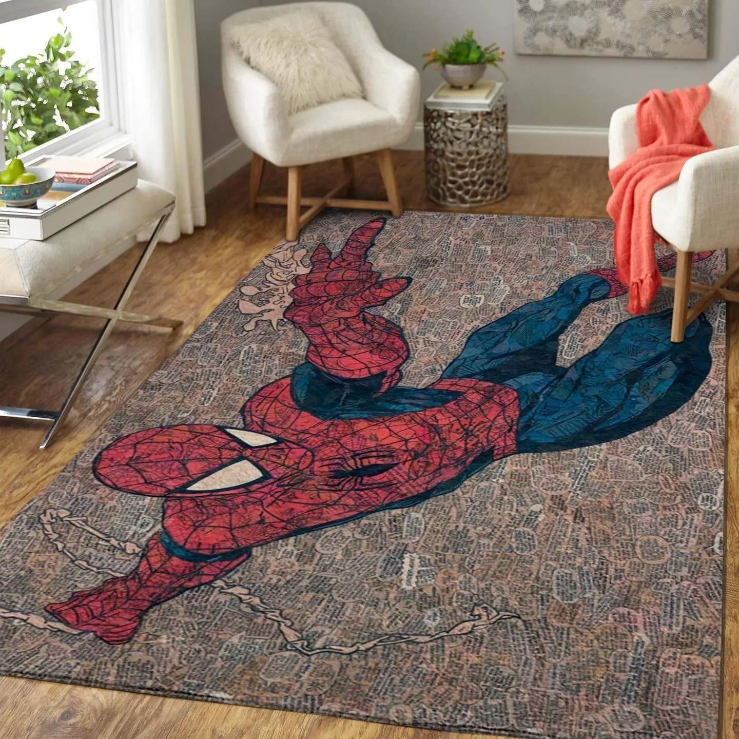 Spider man comic area rugs 120912 marvel superhero floor home decor rug Rectangle Rug