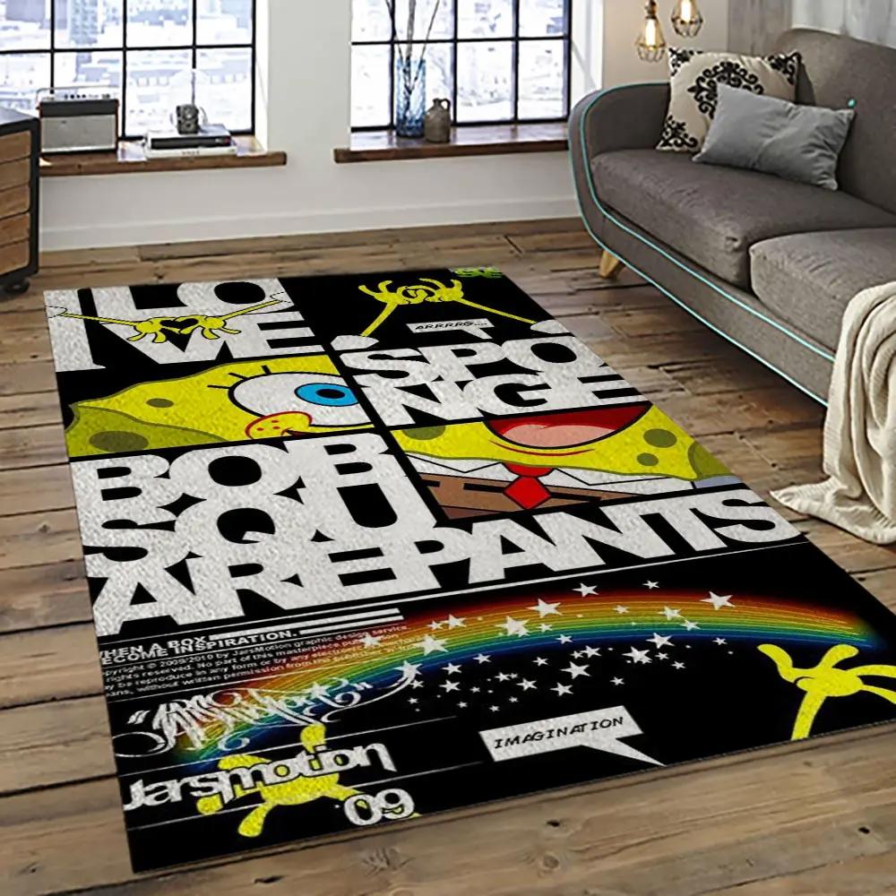 Spongebob squarepants cartoon tv show retangle carpet area rug home decor best gift for family ssp22 Rectangle Rug