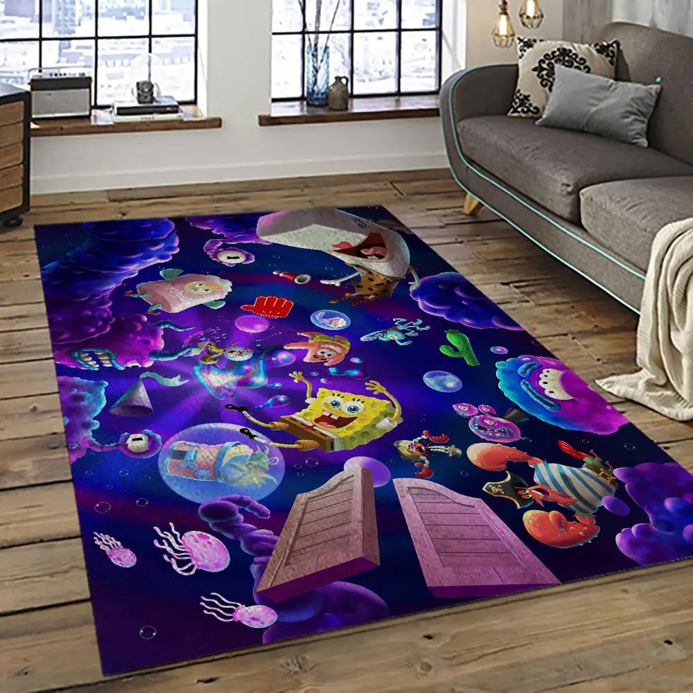 Spongebob squarepants cartoon tv show retangle carpet area rug home decor best gift for family ssp33 Rectangle Rug