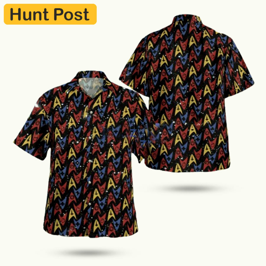 Star trek multi logo hawaiian shirt Hawaii Shirt Shorts & Flip Flops