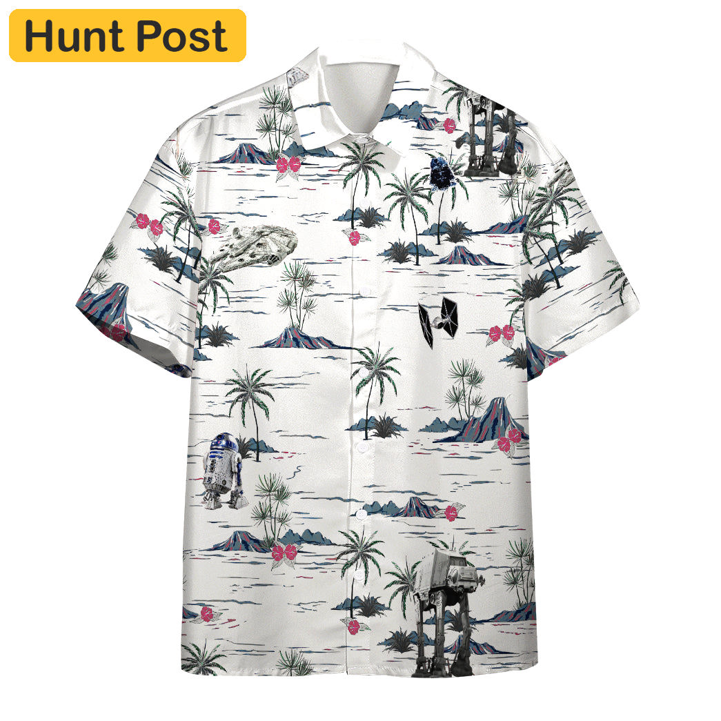 Star wars mandalorian darth vader aloha vibe custom hawaii shirt Hawaii Shirt Shorts & Flip Flops
