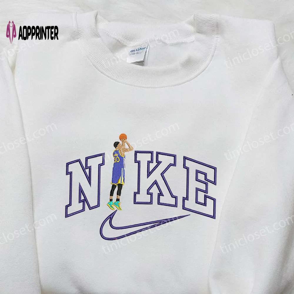 Steph curry x nike embroidered sweatshirt golden state warriors nba sport shirt Embroidered Shirt