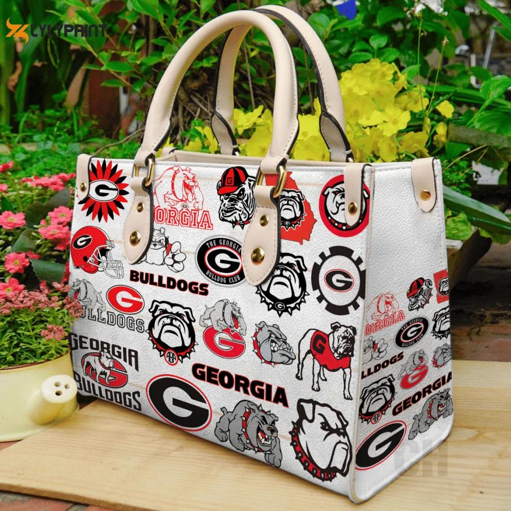 Stylish georgia bulldogs women s leather handbag – perfect gift for women s day 3641 Women Leather Hand Bag
