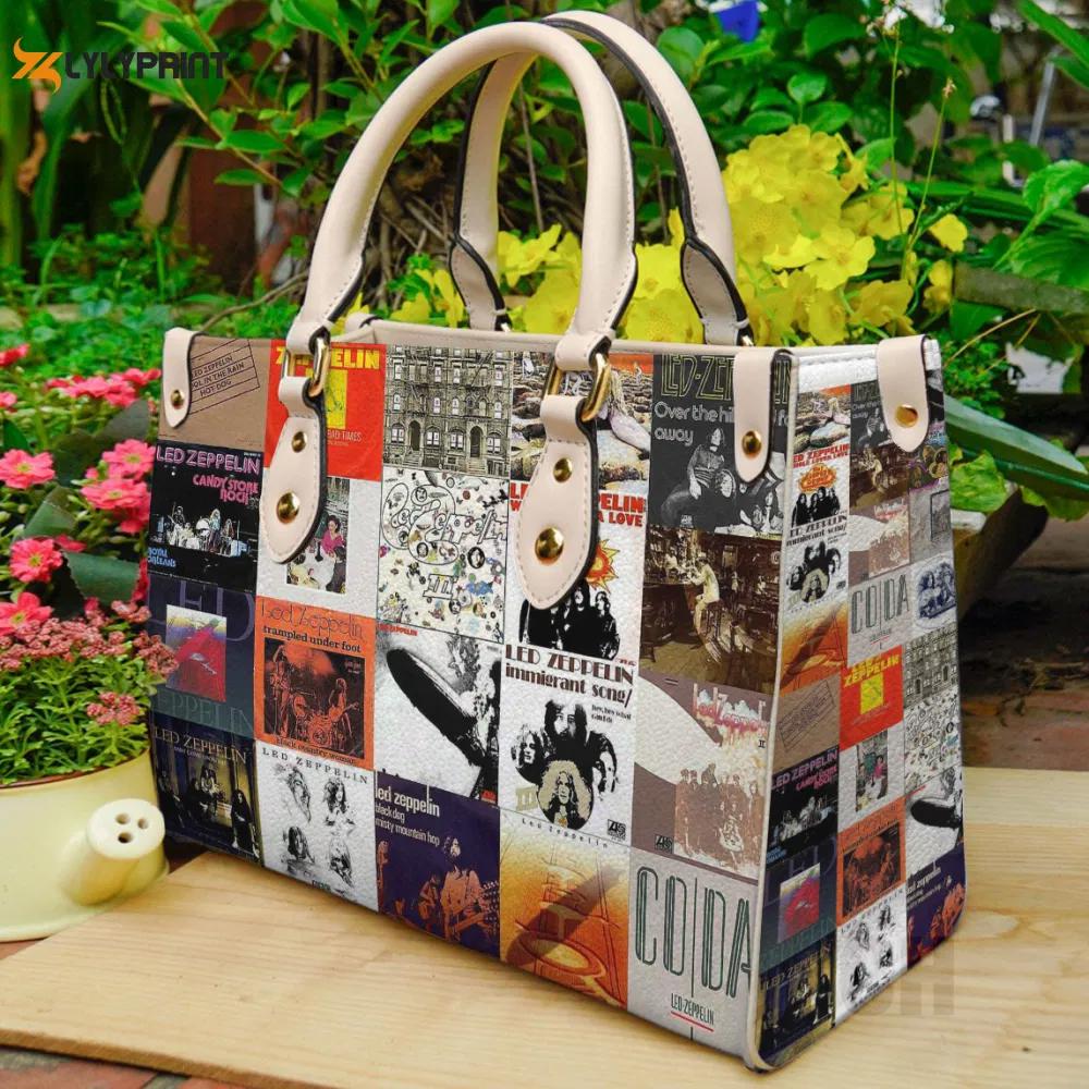 Stylish led zeppelin leather hand bag gift for women’s day gift for women s day – ch 252 Women Leather Hand Bag