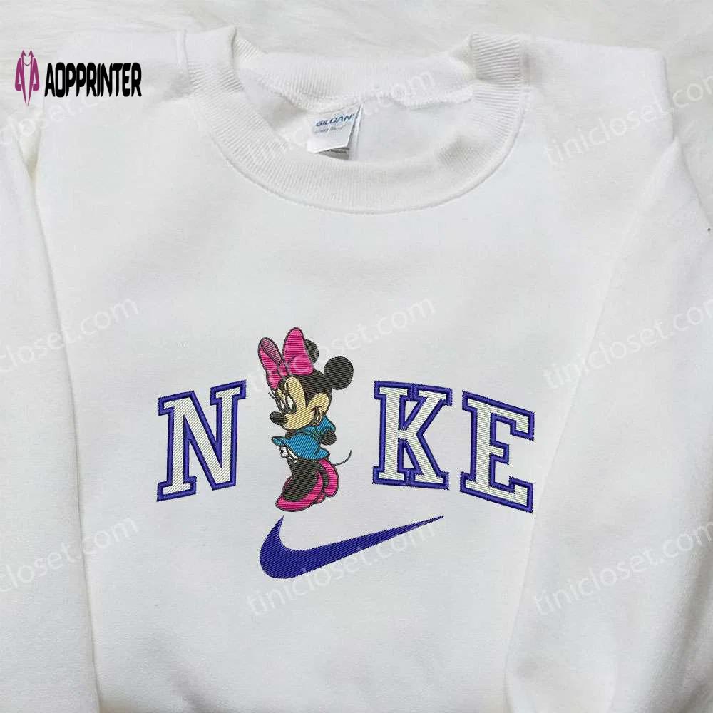 Stylish nike x minnie & walt disney embroidered shirts – customizable designs! Embroidered Shirt