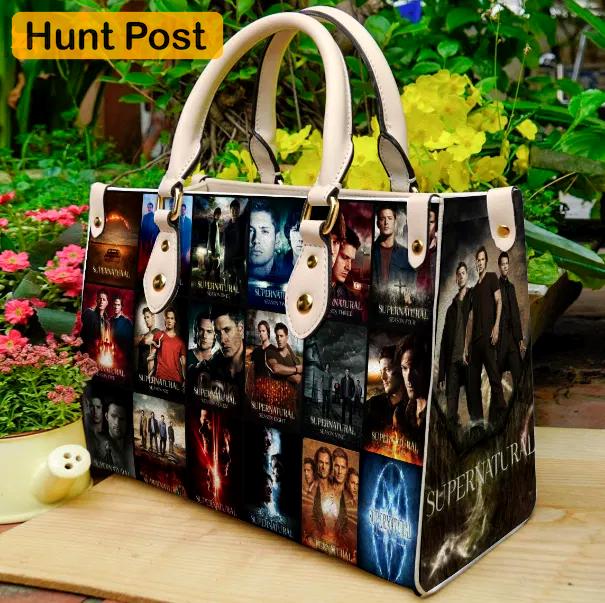 Supernatural 2 leather handbag gift for women 383 Women Leather Hand Bag