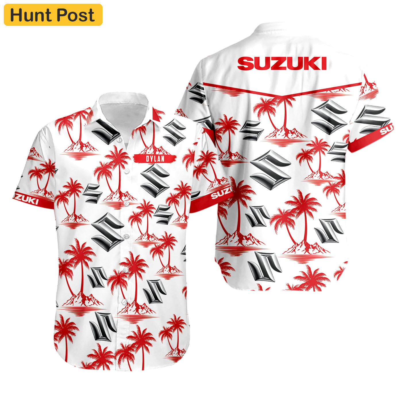 Suzuki hawaiian beach shirt Hawaii Shirt Shorts & Flip Flops