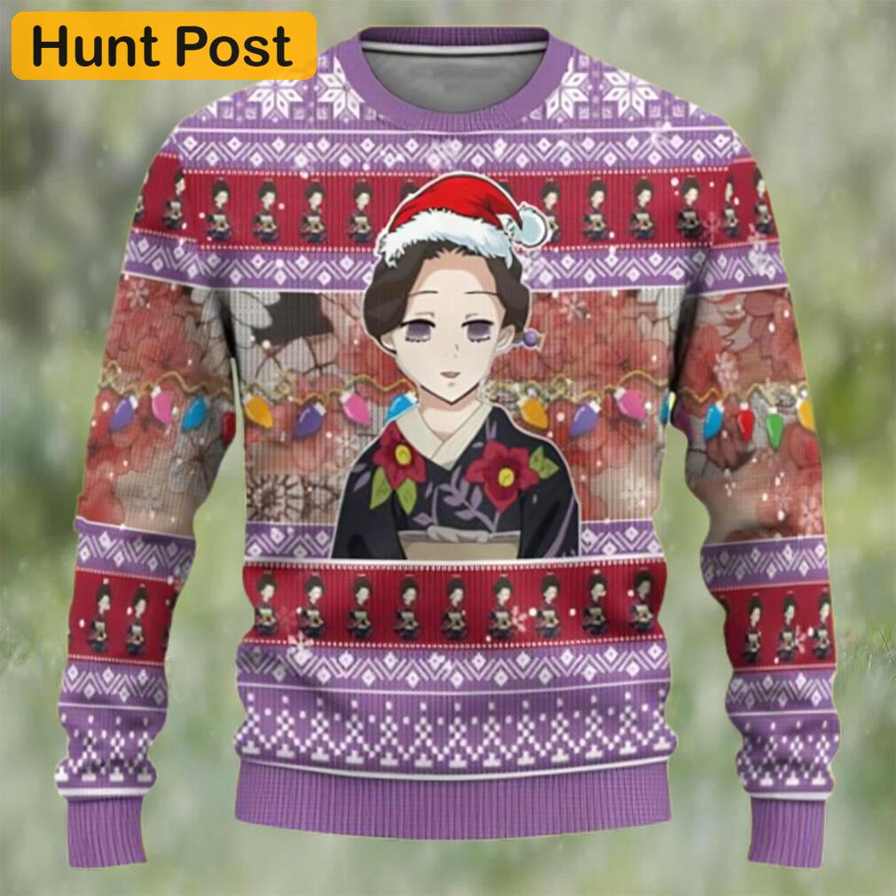 Tamayodemon demon slayer chibi demon slayer ugly christmas sweater Christmas Ugly Sweater