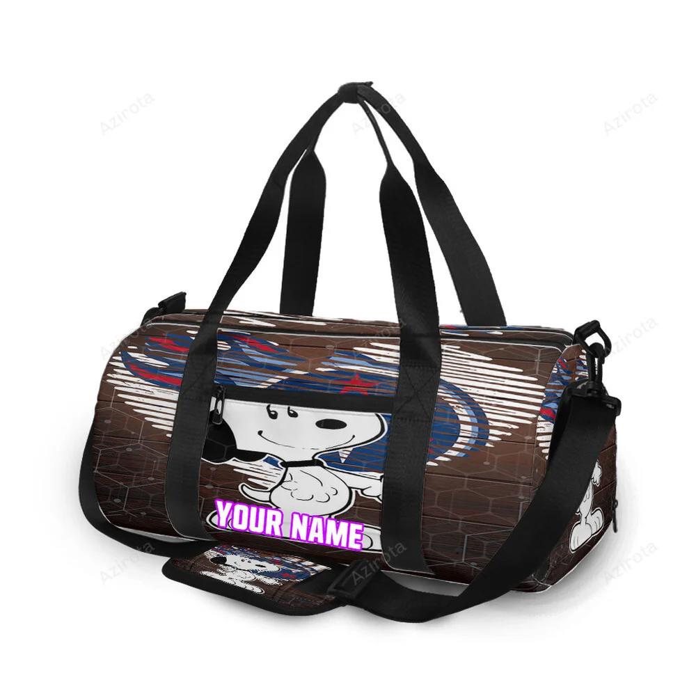 Tennessee titans snoopy v28 personalized name travel bag gym bag 2500 Travel Bag