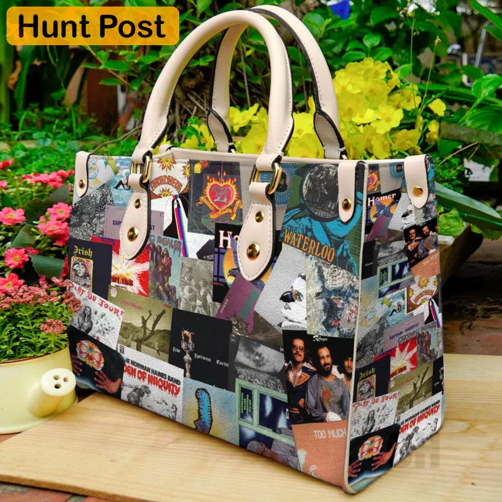 The canterbury scene leather bag for women gift 1585 Women Leather Hand Bag