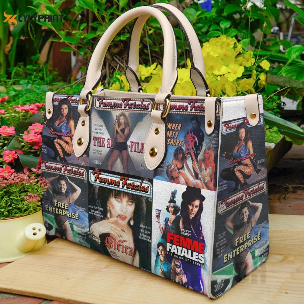 The femme fatales leather bag for women gift 874 Women Leather Hand Bag