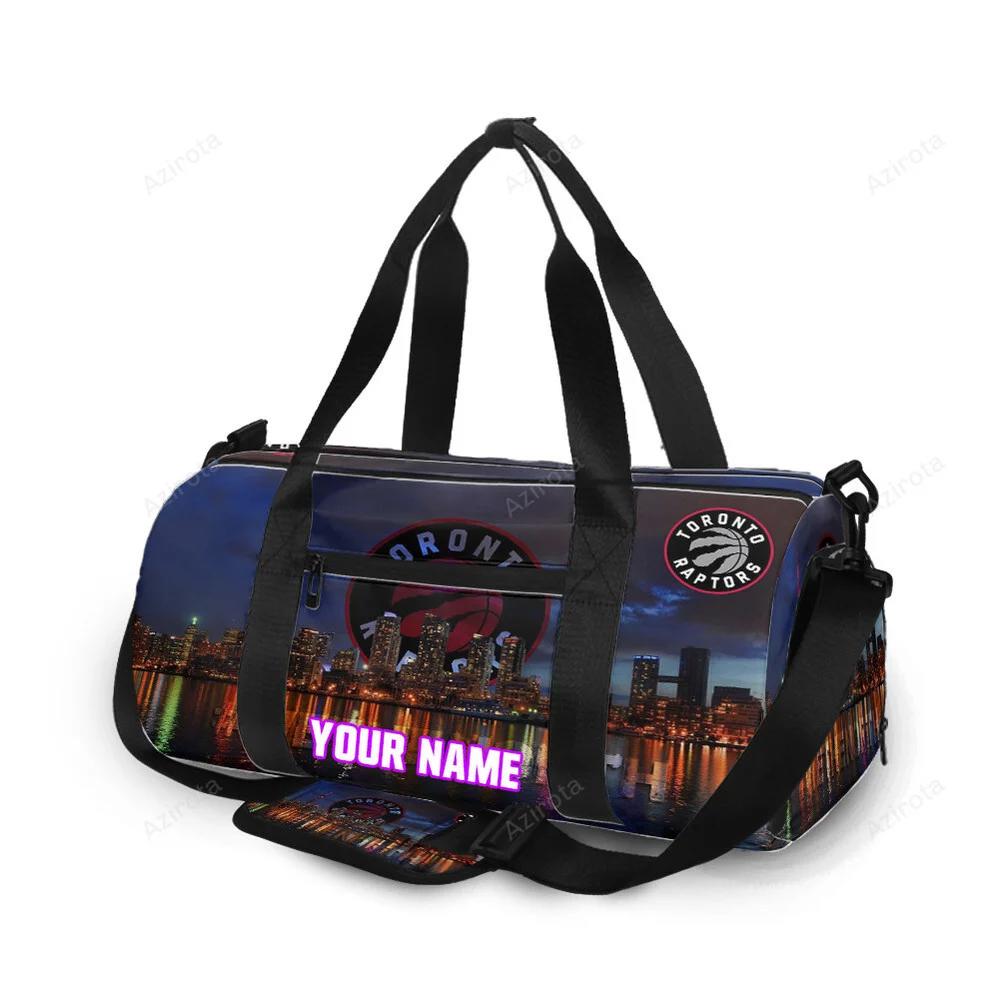 Toronto raptors night city personalized name travel bag gym bag 2418 Travel Bag