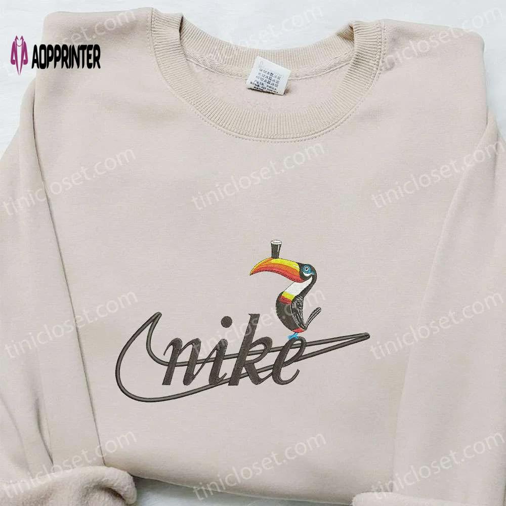 Toucans bird x nike embroidered shirt: animal-inspired nike-inspired shirt for a unique style Embroidered Shirt