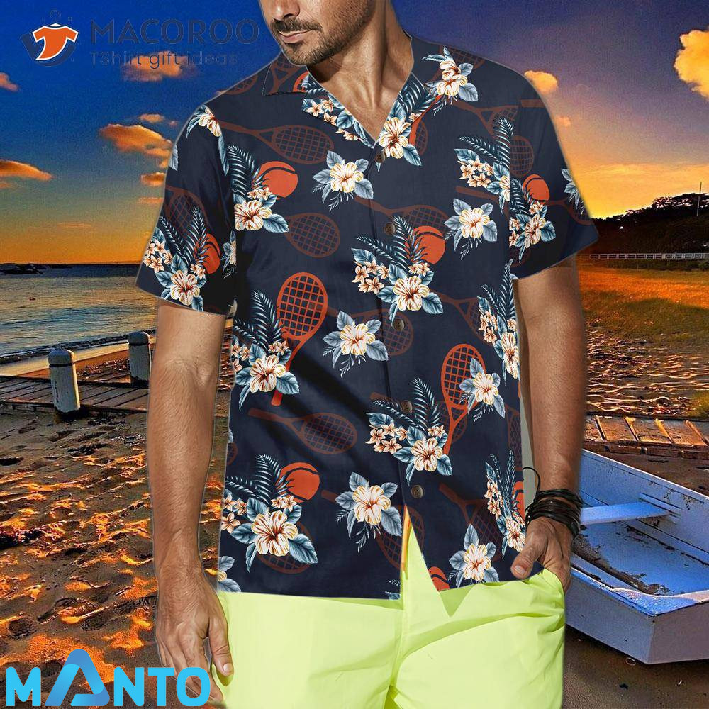 Tropical tennis four hawaiian shirt Hawaii Shirt Shorts & Flip Flops