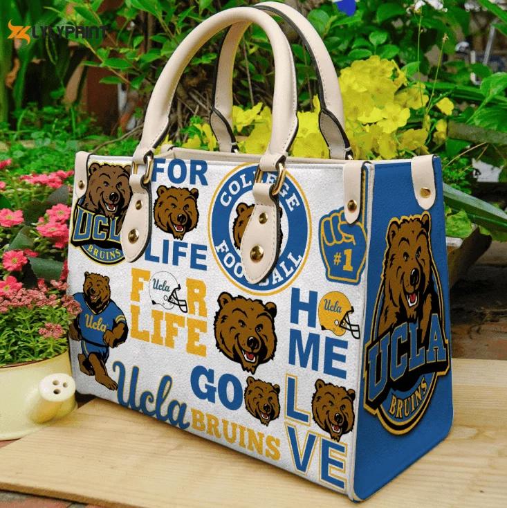 Ucla bruins 1 leather handbag 2 2831 Women Leather Hand Bag