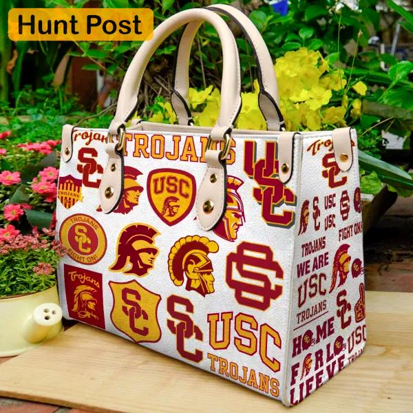 Usc trojan leather handbag 2 2664 Women Leather Hand Bag