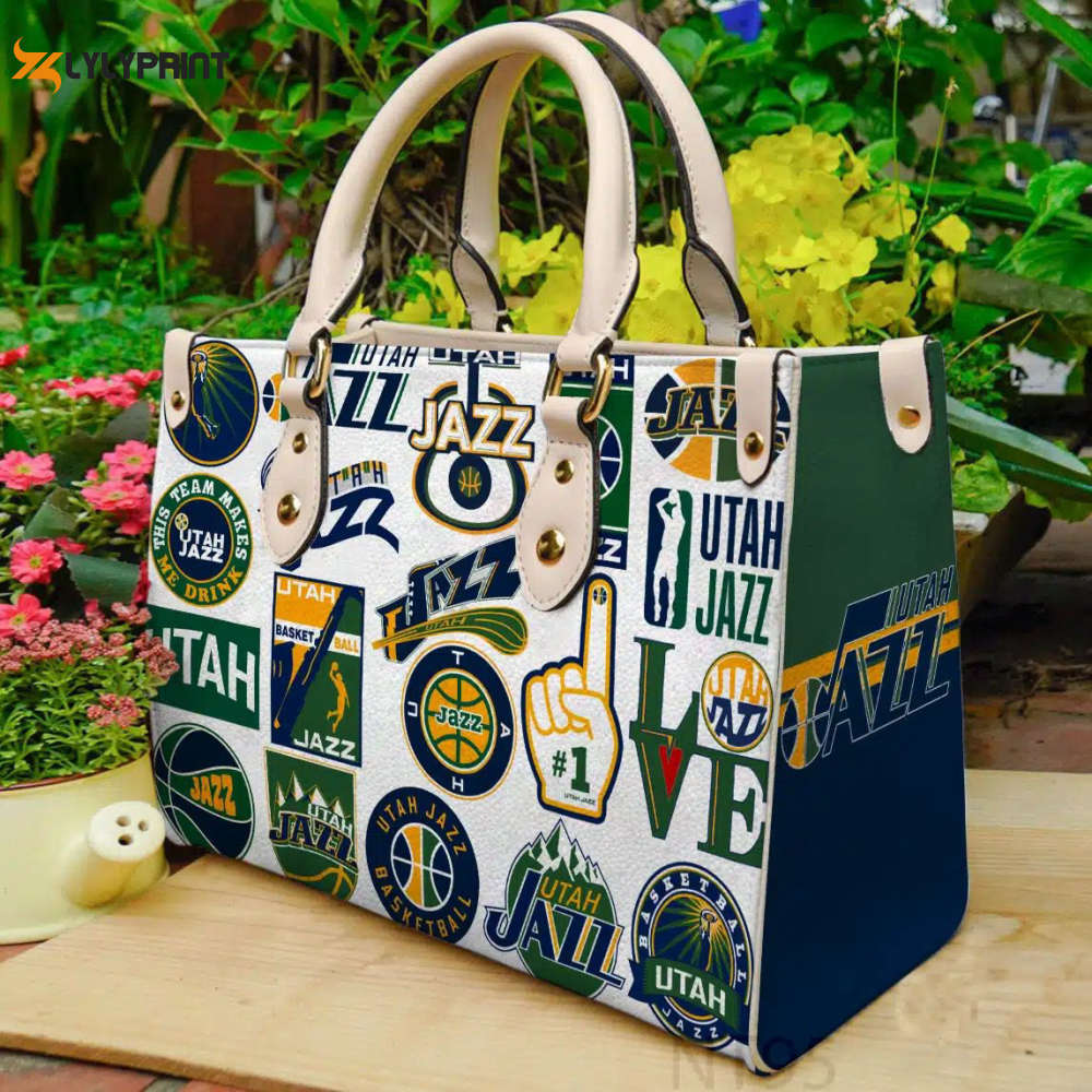 Utah jazz 1 leather handbag gift for women 433 Women Leather Hand Bag