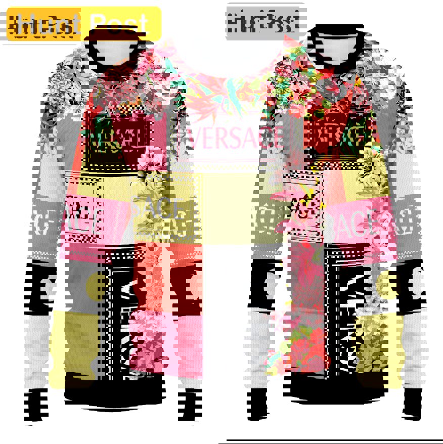 Versace luxury ugly sweater for winter hot 2024  style 937 Christmas Ugly Sweater