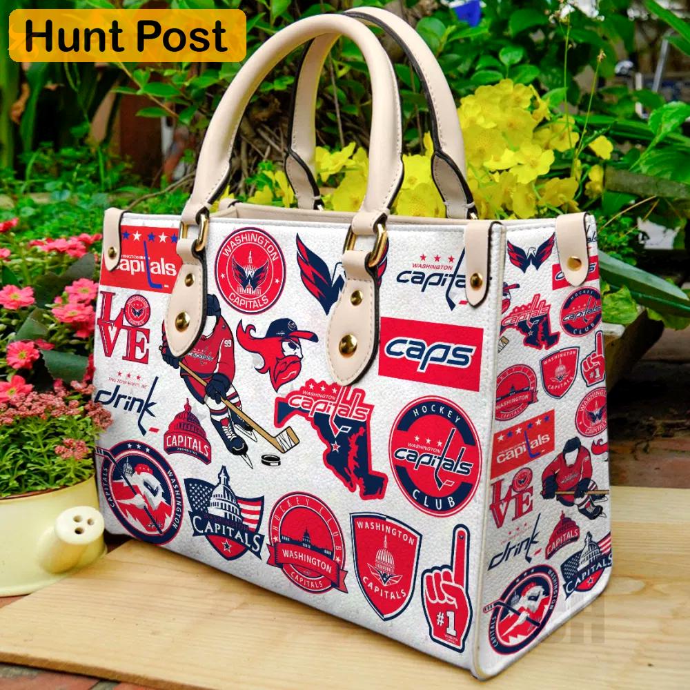 Washington capitals leather handbag gift for women 4550 Women Leather Hand Bag