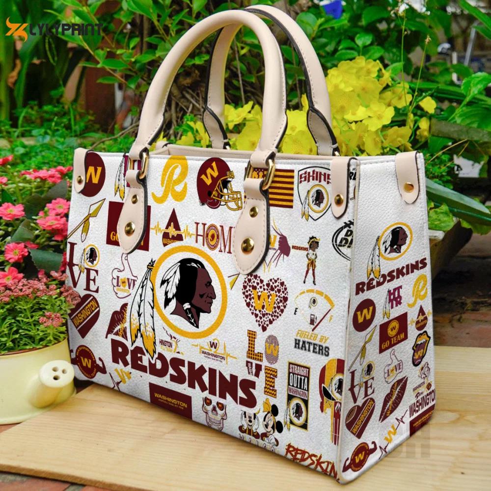 Washington redskins lover leather hand bag gift for women’s day – perfect women s day gift 311 Women Leather Hand Bag