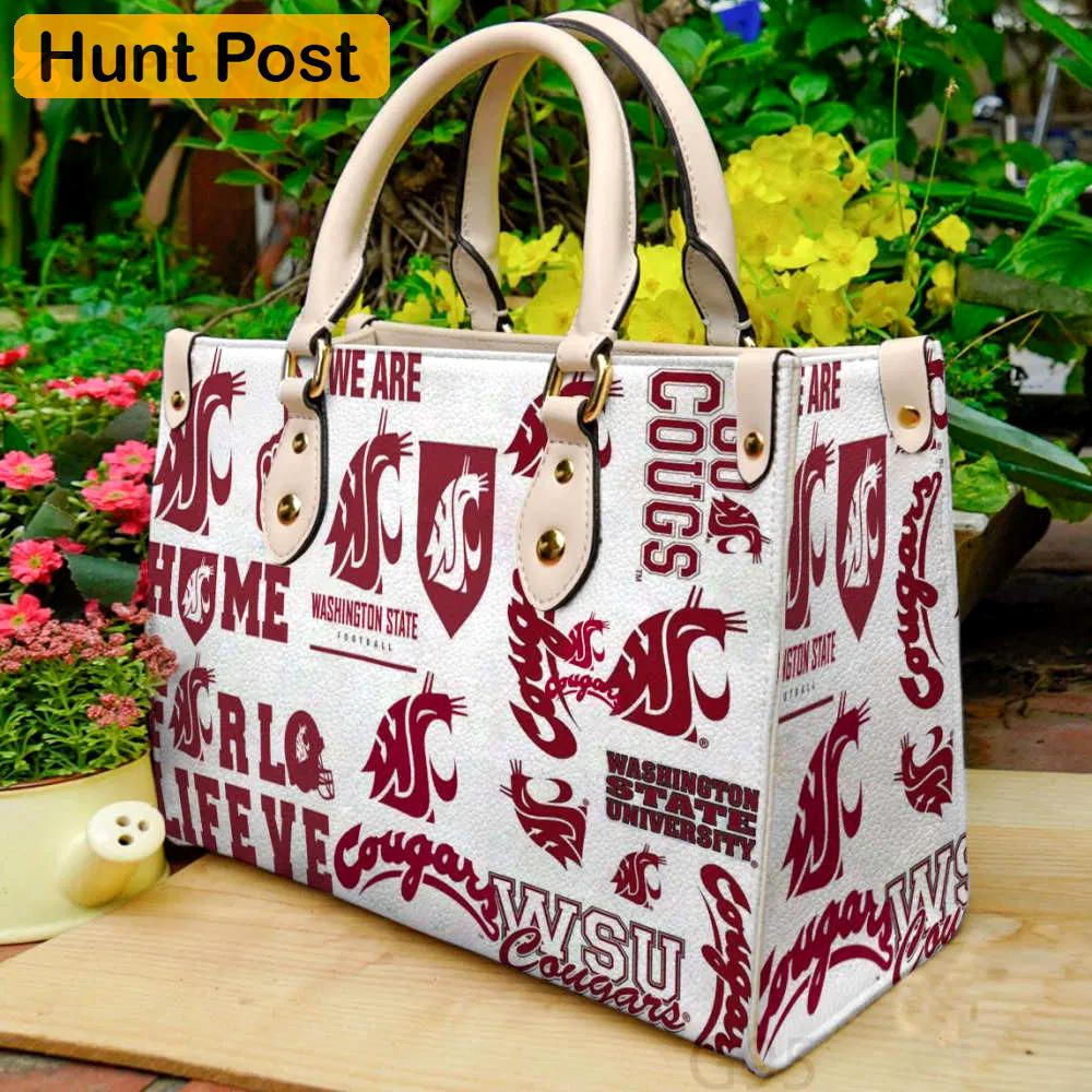 Washington state cougars leather  handbag gift for  women  b 3019 Women Leather Hand Bag