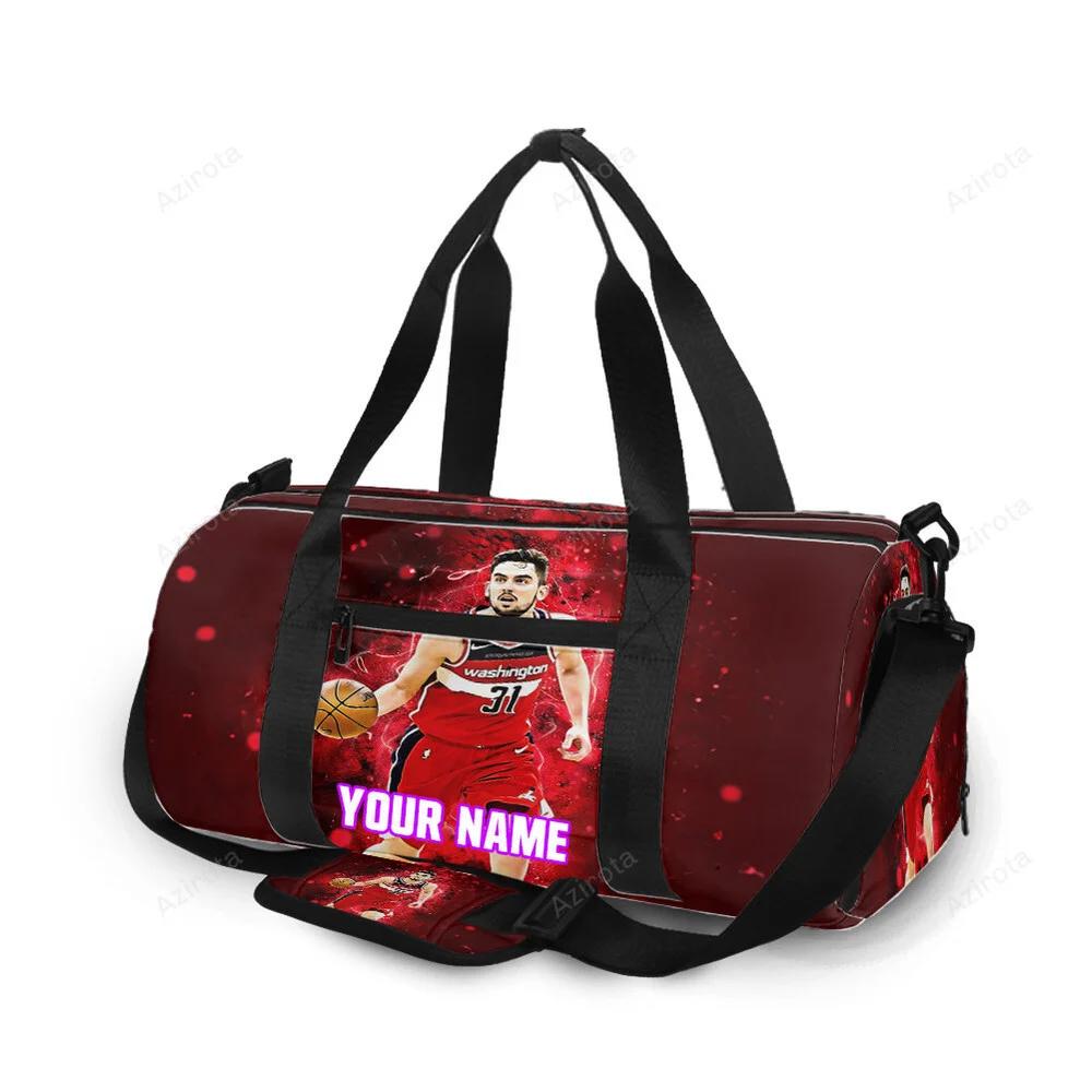 Washington wizards tomas satoransky1 personalized name travel bag gym bag 2623 Travel Bag