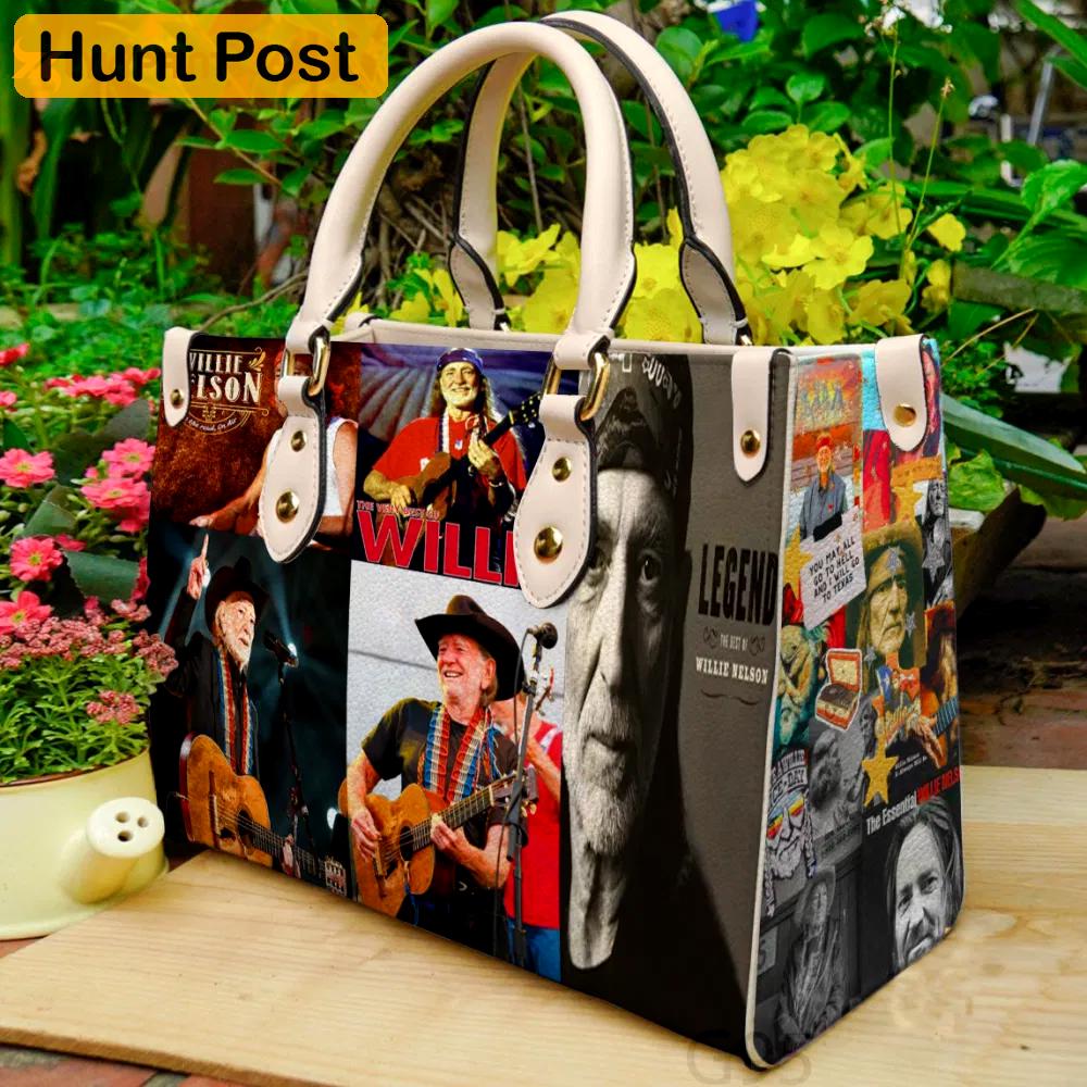Willie nelson 1 leather bag for women gift 1930 Women Leather Hand Bag