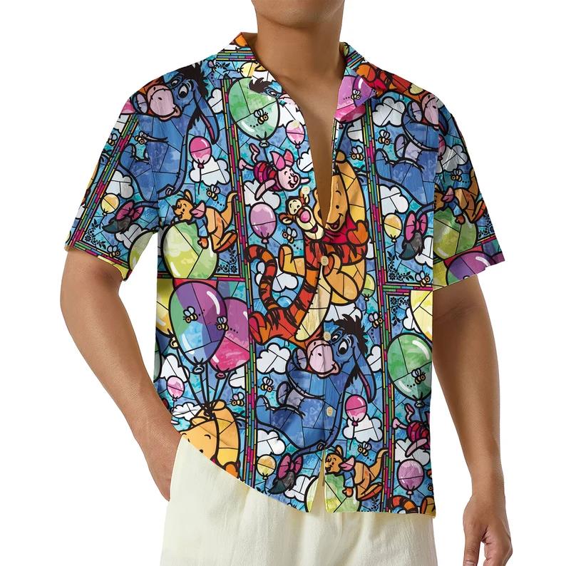Winnie the pooh hawaiian shirt Hawaii Shirt Shorts & Flip Flops