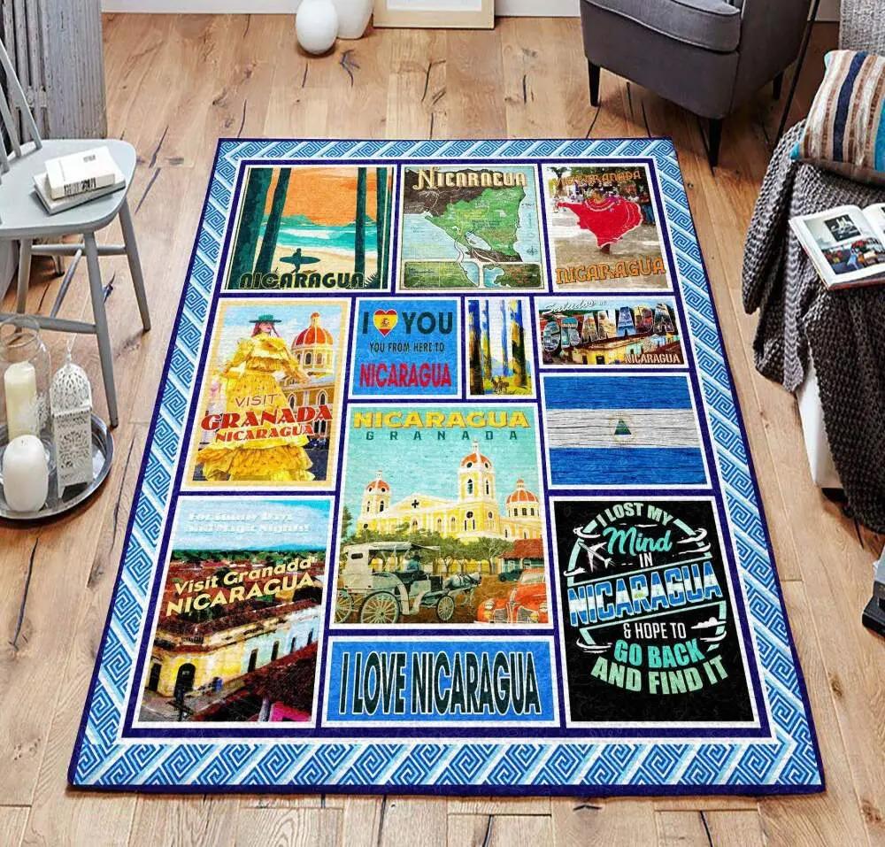 Wolf rug ourdoor rug living room living room area rug home decor Rectangle Rug