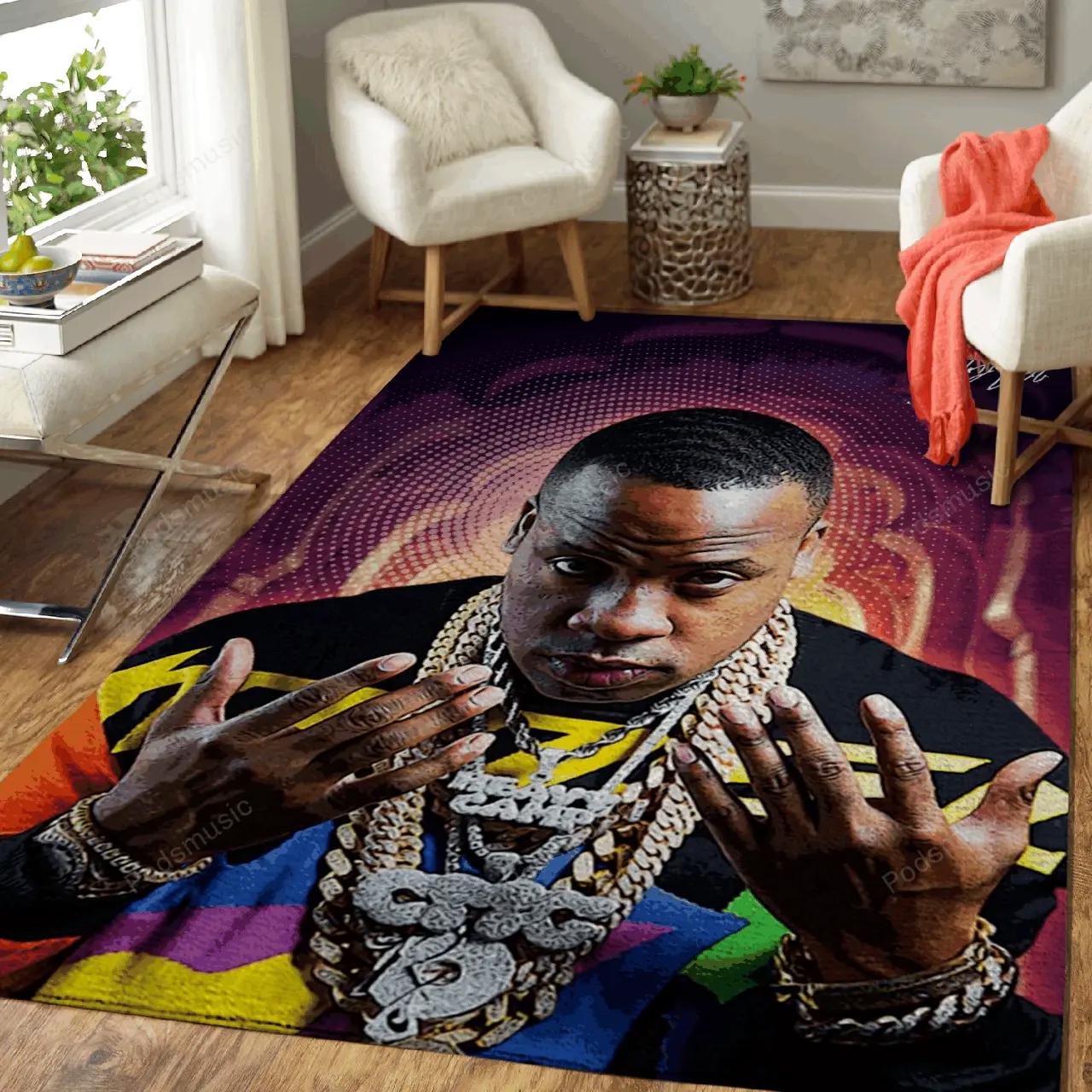 Yo gotti rap music art for fans area rug living room carpet rug regtangle carpet floor decor home decor Rectangle Rug