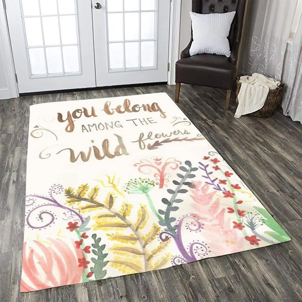 You belong among the wild dhcld0310at rug living room rug home decor Rectangle Rug
