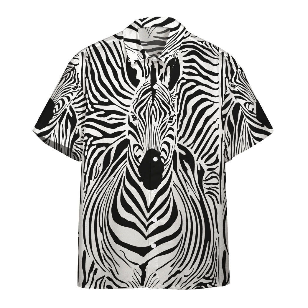 Zebra custom hawaii shirt Hawaii Shirt Shorts & Flip Flops