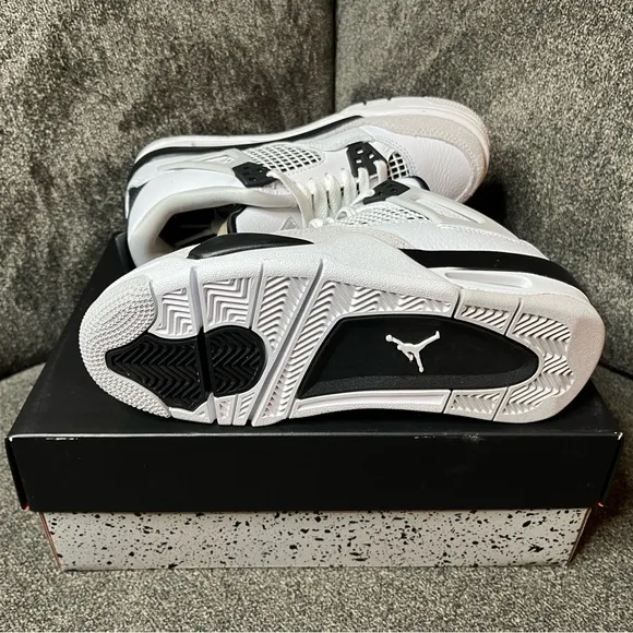 Air jordan 4 retro gs 'military black' sneakers for men, women, and kids