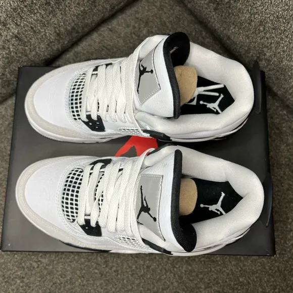 Air jordan 4 retro gs 'military black' sneakers for men, women, and kids