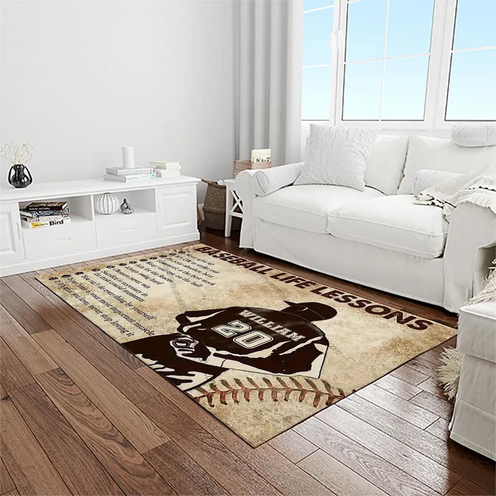 A letter to my dad, my baseball partner quote area rug meaningful gift for father’s day 04 Rectangle Rug