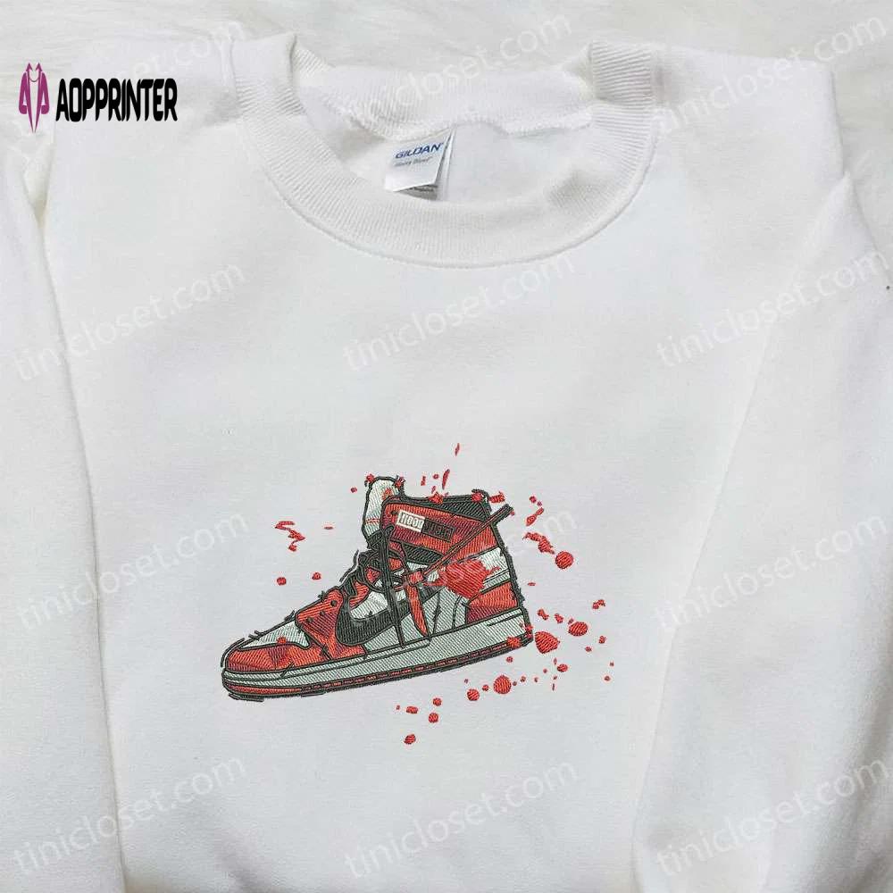 Air jordan 1 x nike embroidered shirt: best nike inspired gift for family Embroidered Shirt