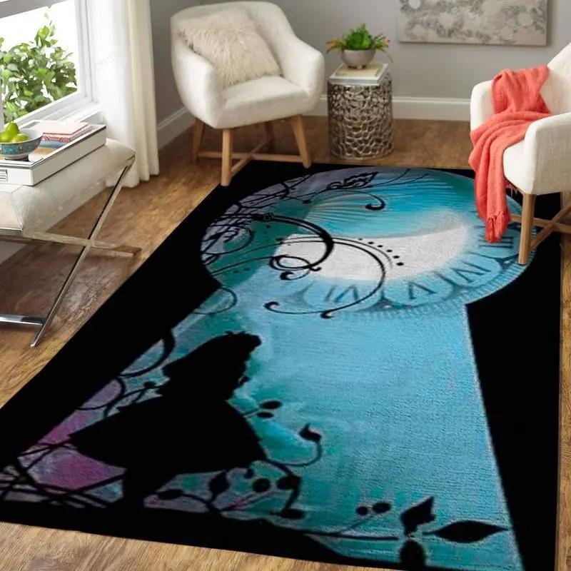 Alice in wonderland 1 area rug living room and bed room rug rug regtangle Rectangle Rug