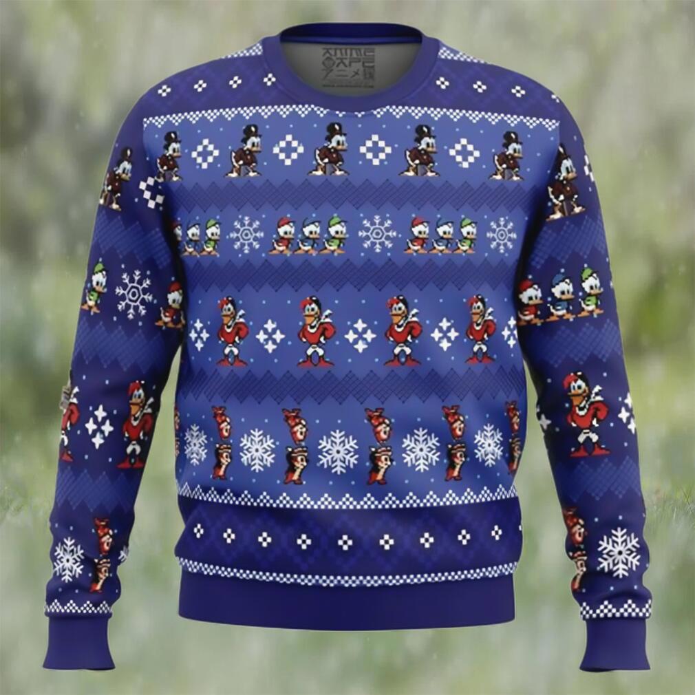 Anime merry christmas uncle scrooge ducktales ugly christmas sweater Christmas Ugly Sweater