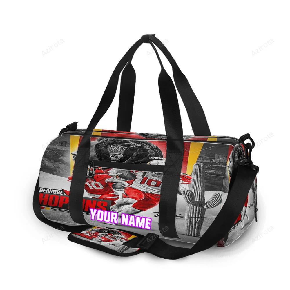 Arizona cardinals deandre hopkins 10 personalized name travel bag gym bag 462 Travel Bag