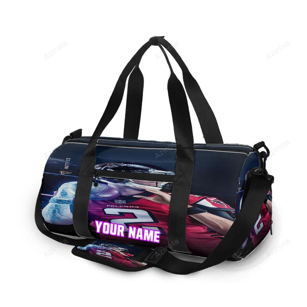 Atlanta falcons matt ryan 2 v2 personalized name travel bag gym bag 1692 Travel Bag