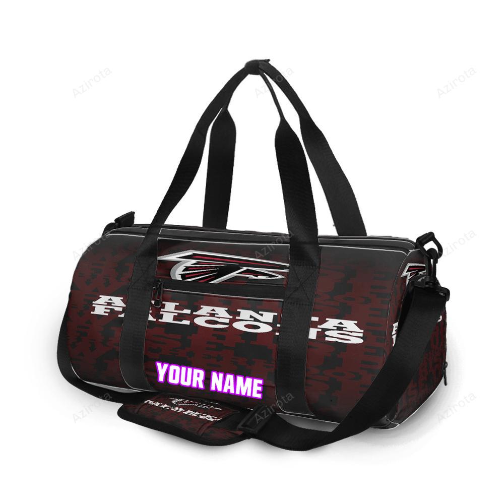 Atlanta falcons rise up seamless personalized name travel bag gym bag 1458 Travel Bag