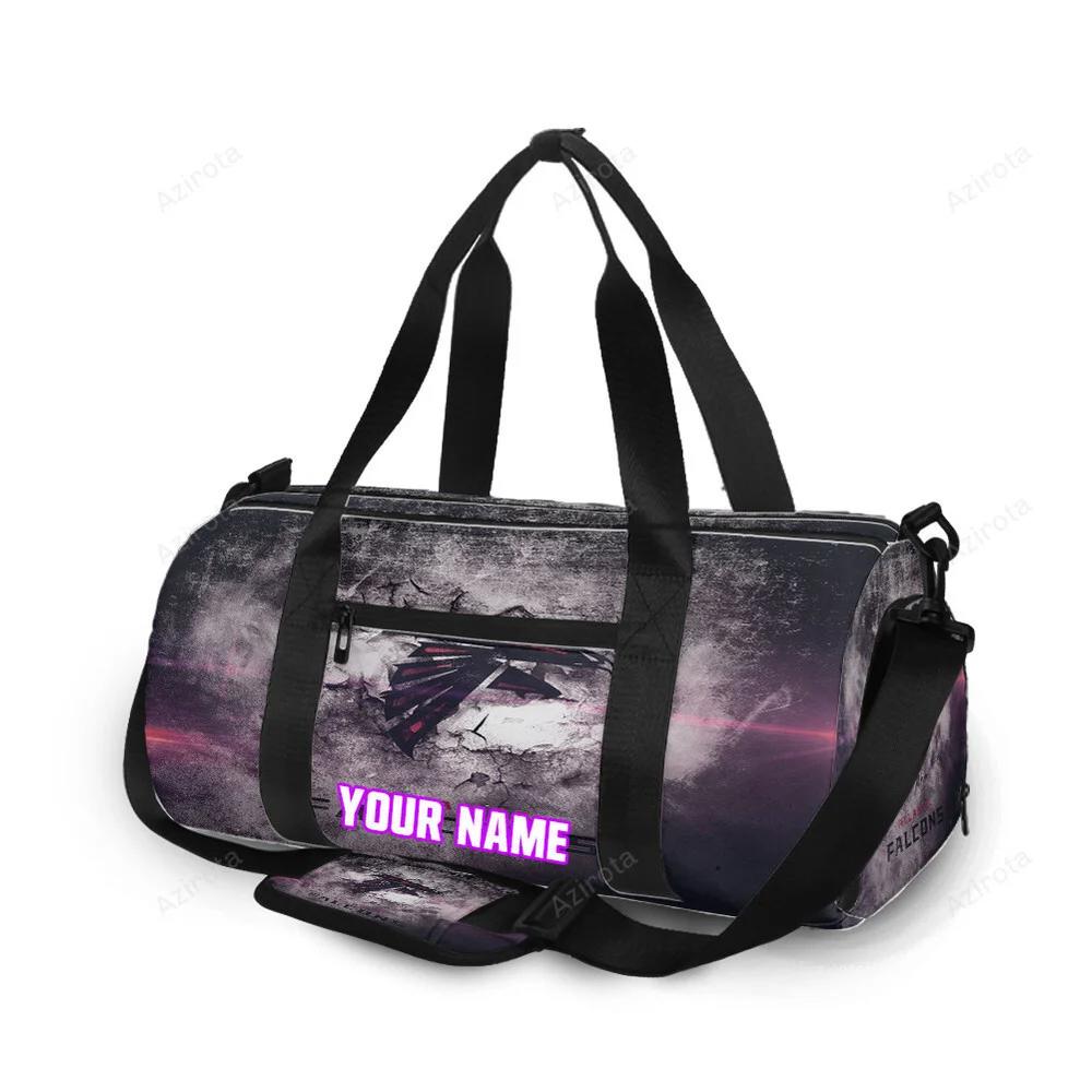 Atlanta falcons texture wall personalized name travel bag gym bag 536 Travel Bag
