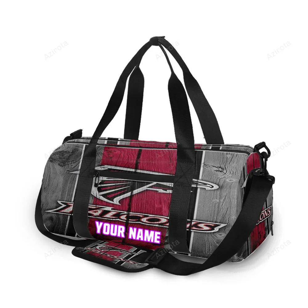 Atlanta falcons wooden2 personalized name travel bag gym bag 1222 Travel Bag