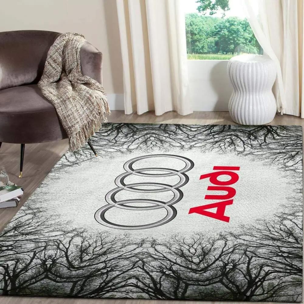 Audi logo supercars area rugs living room carpet fn131218 rug regtangle Rectangle Rug