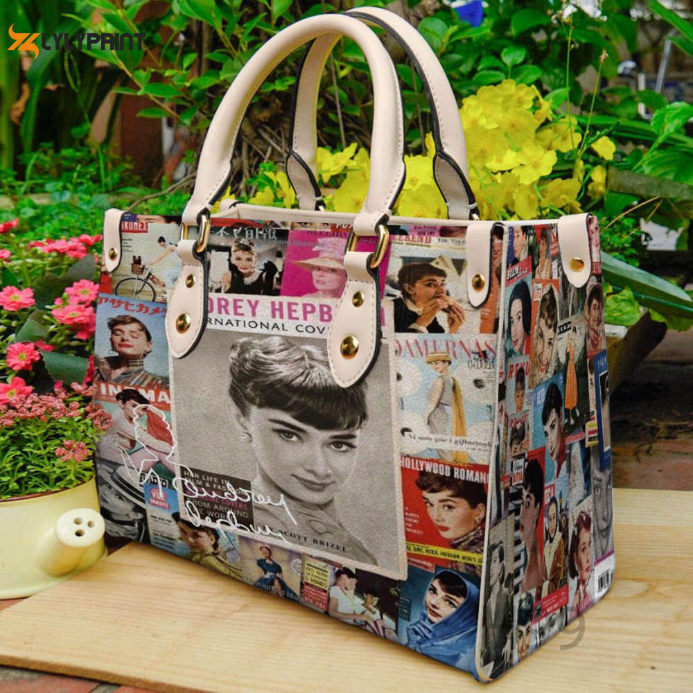 Audrey hepburn leather handbag gift for women 342 Women Leather Hand Bag