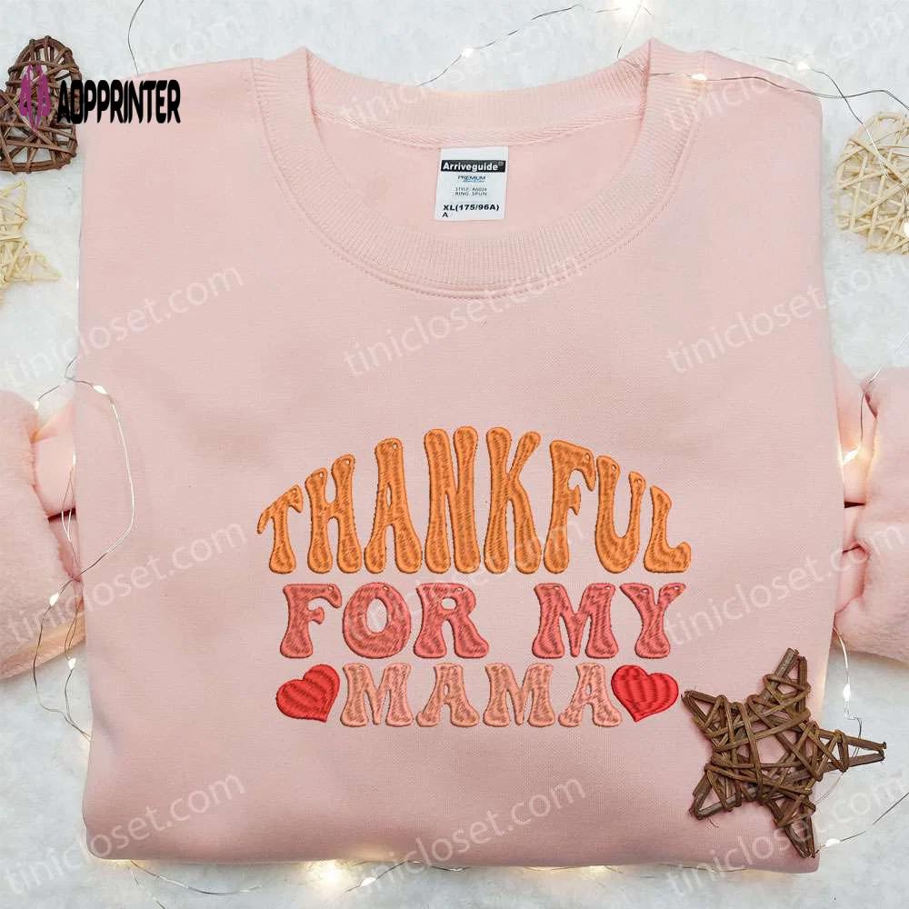 Autumn embroidered shirt & custom hoodie: perfect gift ideas for moms Embroidered Shirt